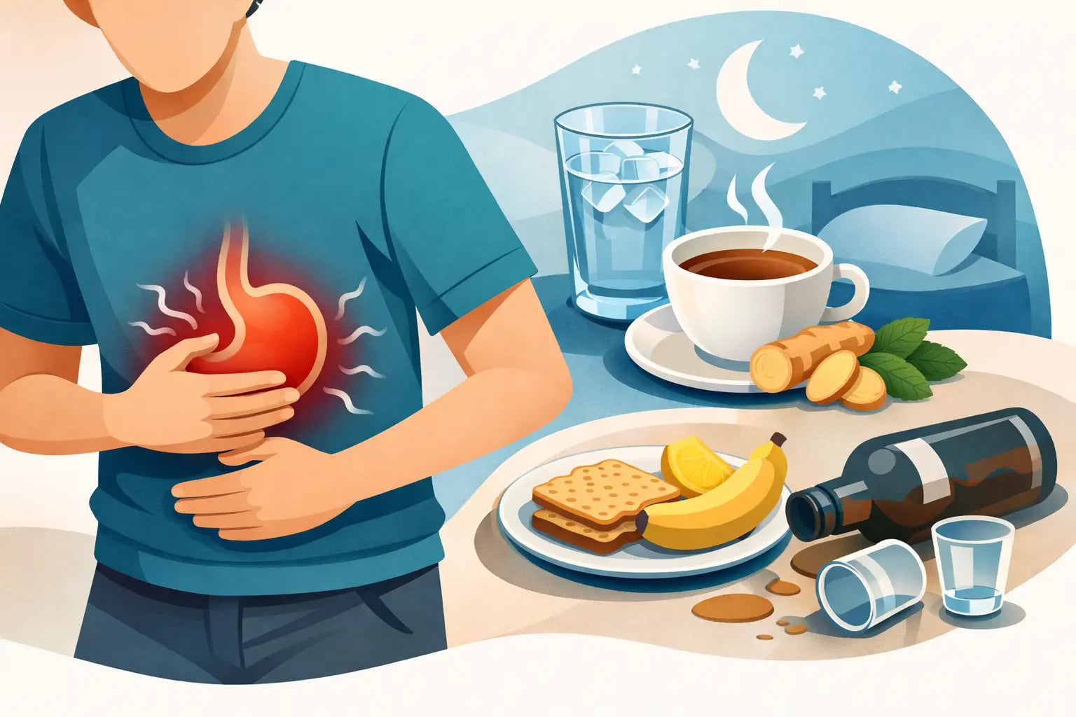 How to Settle Stomach After Drinking Fast